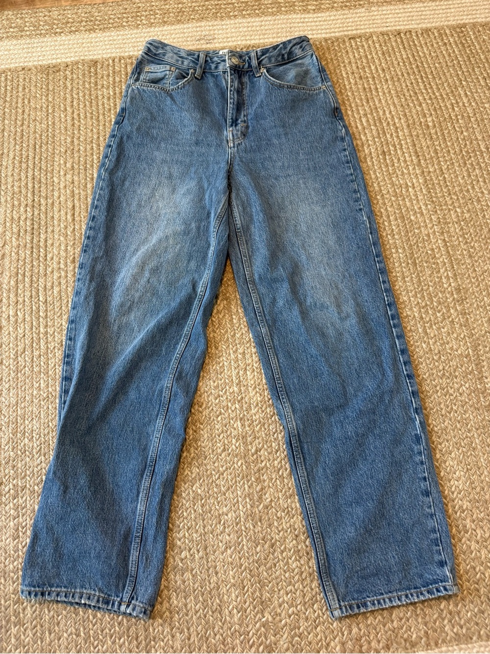 BDG Relaxed Straight-Leg Jeans in Blue Denim